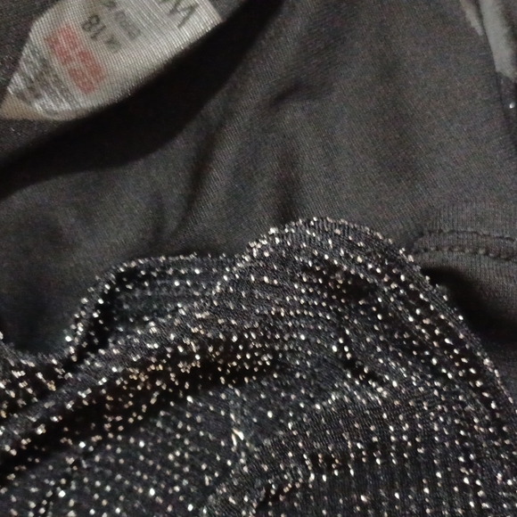 Wallis UK Black/Silver sleeveless Midi dress w/drop waist NEW - Picture 5 of 7